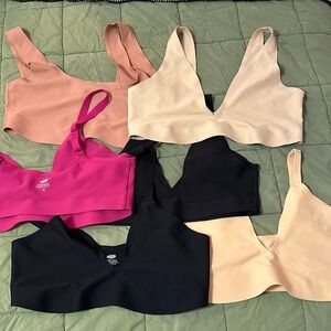 Smoothing shapewear bras